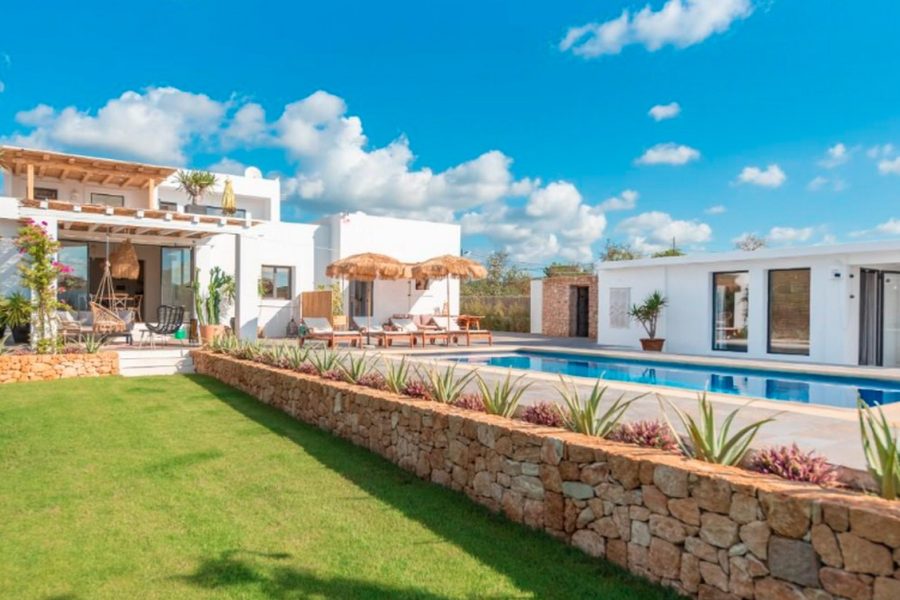 Villa Caleta with an Ibizan touch inside and out